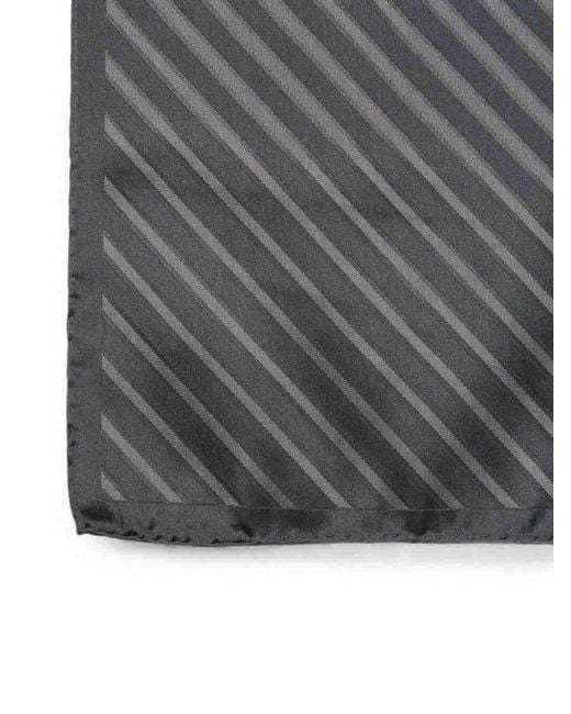 Brunello Cucinelli Gray Pocket Square Scarf for men