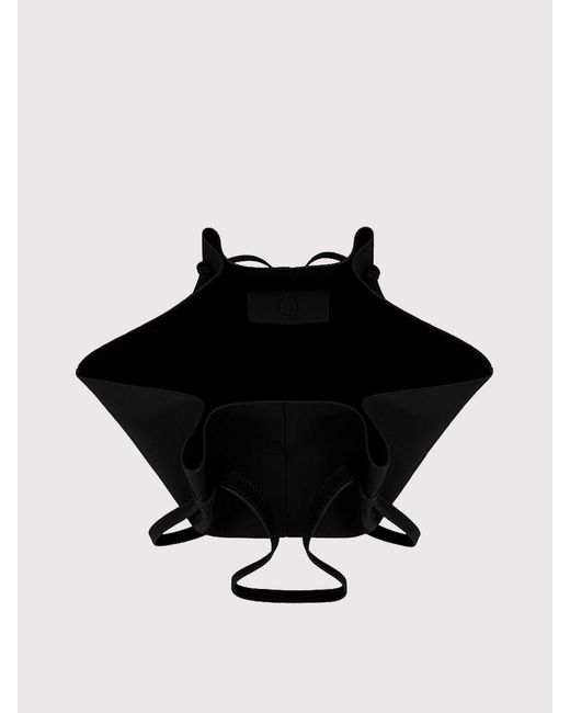 Yuzefi Black Large Mochi Suede Shoulder Bag