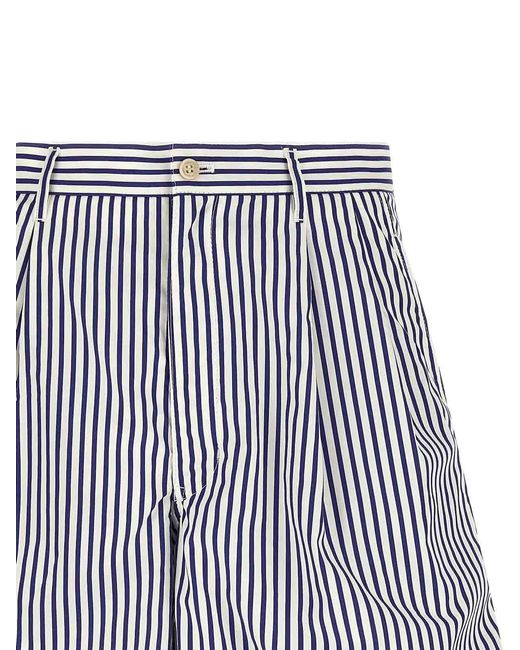 Comme des Garçons White Cotton Bermuda Shorts for men