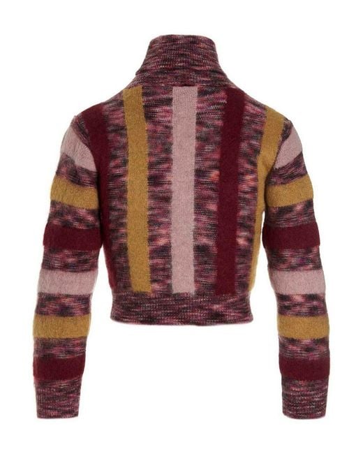 DSquared² Red Striped Sweater