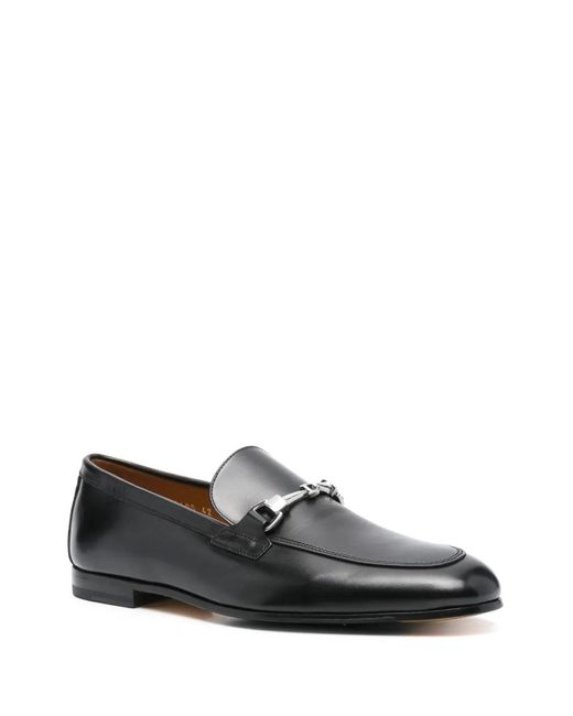Doucal's Black Moccasin Clamp for men