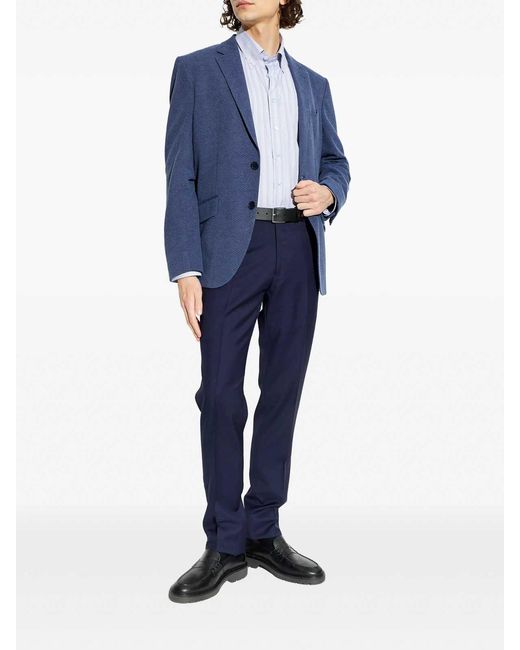Etro Blue Roma Jersey Jacket for men