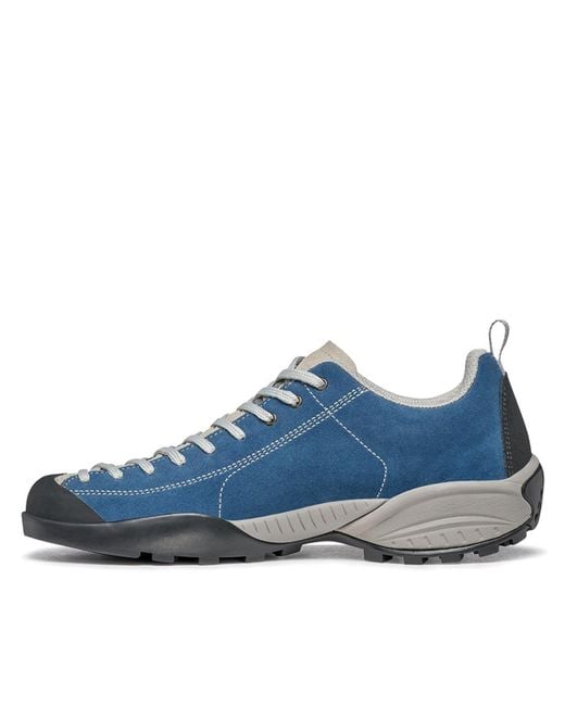 SCARPA Blue Leather Sneakers