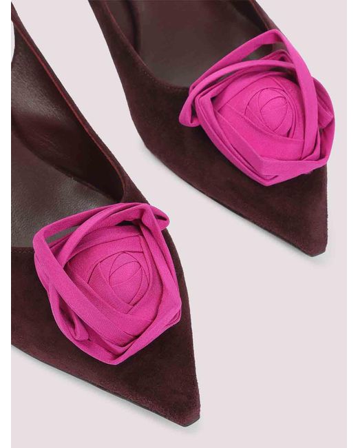 Roger Vivier Purple Suede Slingback