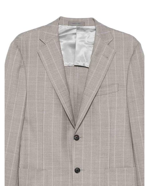 Corneliani Gray Pinstripe Jacket for men
