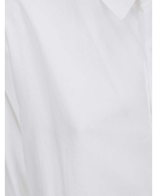 Yohji Yamamoto White String Detail Shirt