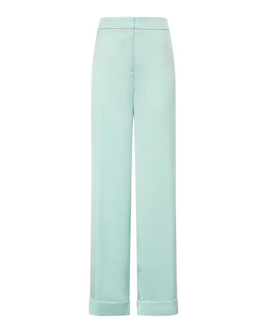 Genny Green Satin-Lined Trousers