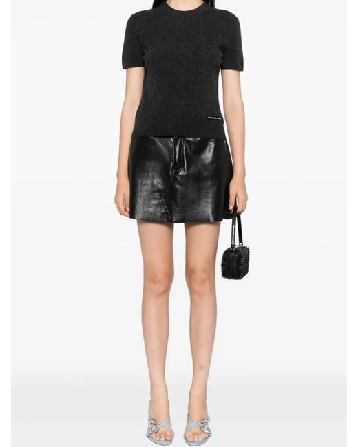 Alexander Wang Black Wool T-Shirt