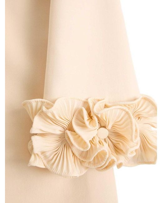 Valentino Natural Wool And Silk Short Dress