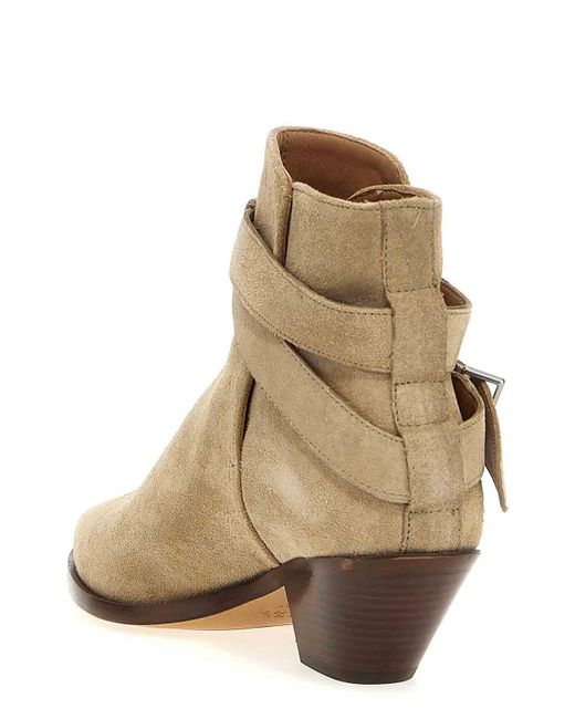 Isabel Marant Natural Deivy Ankle Boots