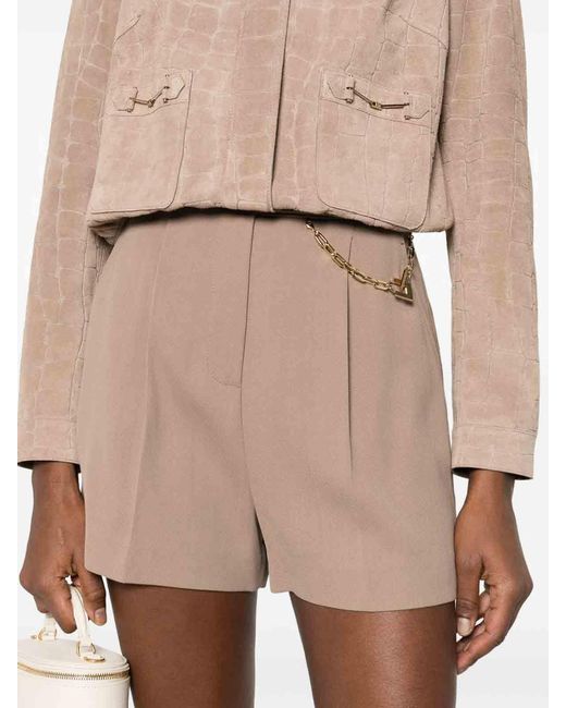 Elisabetta Franchi Natural Chain Shorts