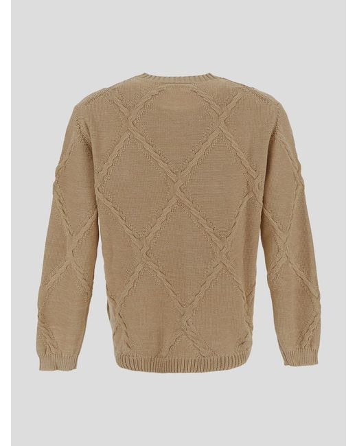 Ballantyne Natural Knitted Pullover for men