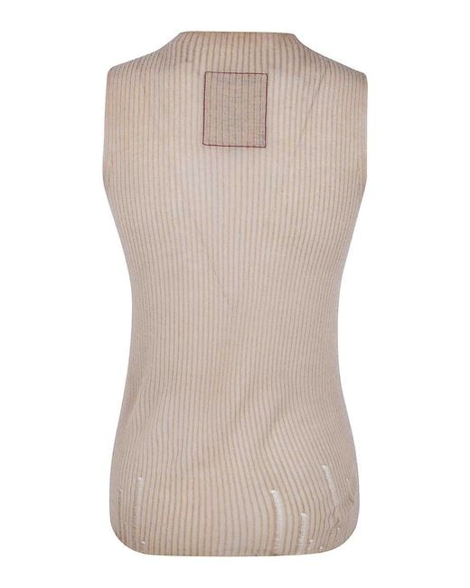 Uma Wang Natural Sleeveless Sweater