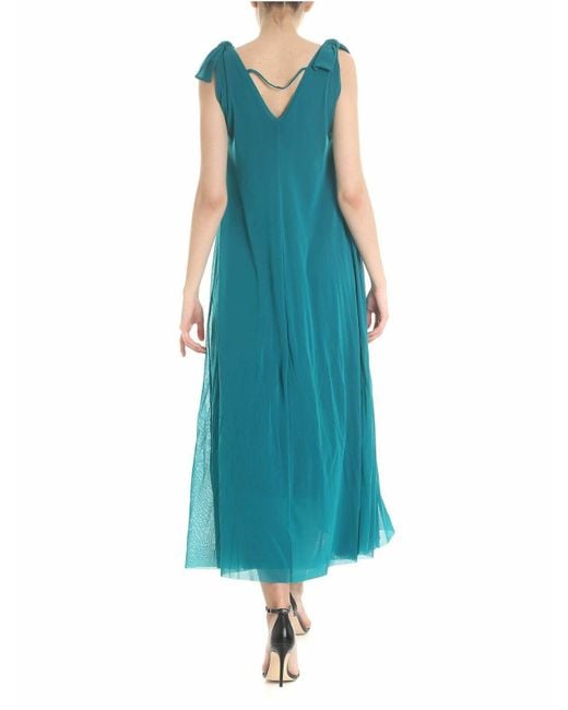 Fuzzi Blue Water Sleeveless Dress