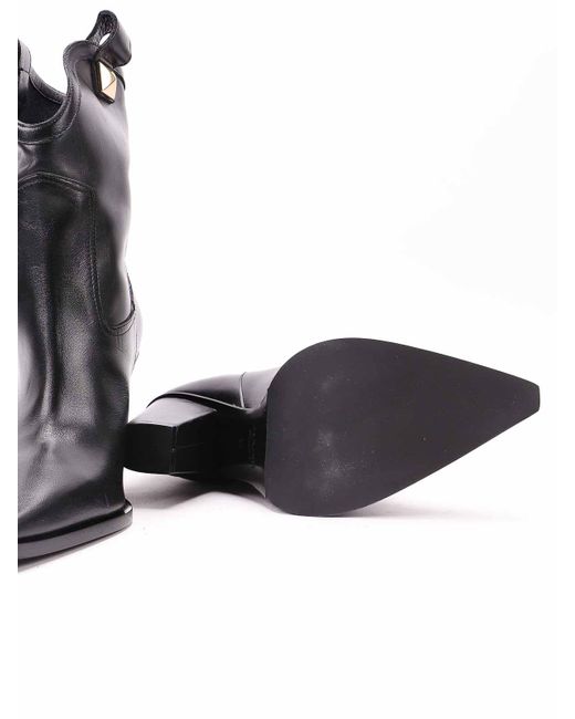 Albano Black Leather Boots