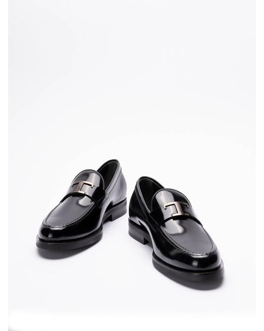 Tod's Black T Timeless Loafers for men