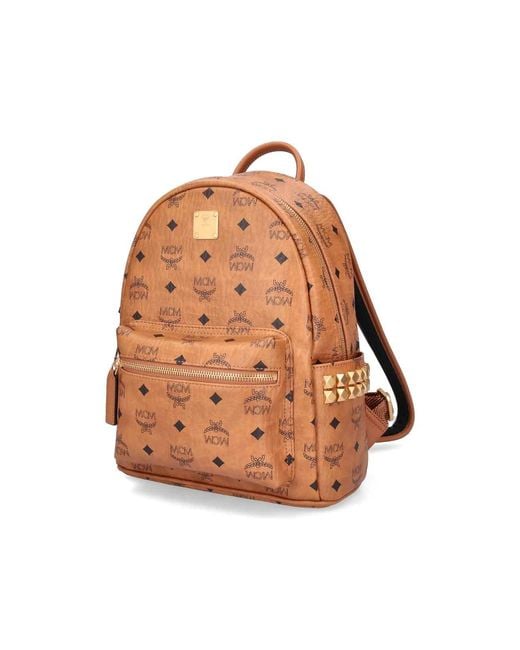 MCM Orange Stark Backpack for men