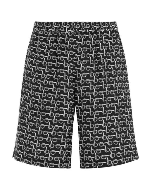 And Silk Shorts-Uomo di Burberry in Gray da Uomo