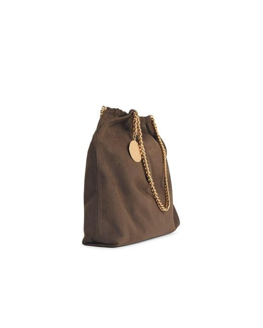 Stella McCartney Brown Falabella Drawstring Shoulder Bag