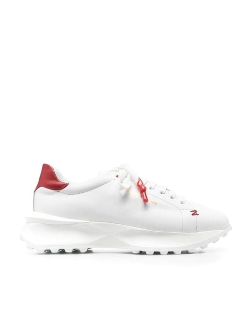 Giuliano Galiano White Logo Sneakers for men