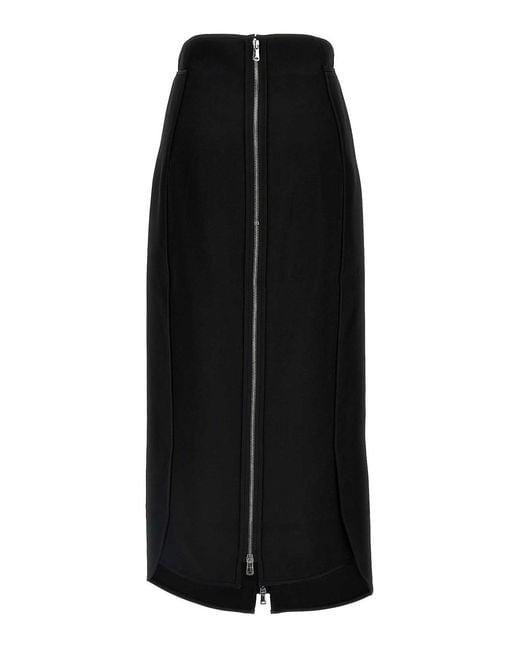 Coperni Black Long Zip' Skirt