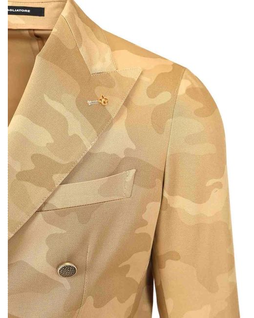 Tagliatore Natural Camouflage Jacket for men