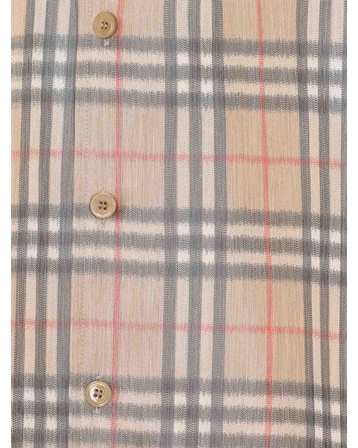 Burberry Natural Regular Check Shirt for men