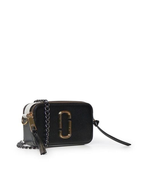 Marc Jacobs Black The Snapshot Leather Bag