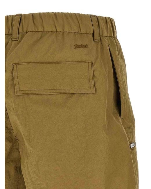 Laminar Green Cargo Bermuda Shorts for men