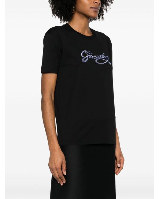 Givenchy Black Snake-Print T-Shirt