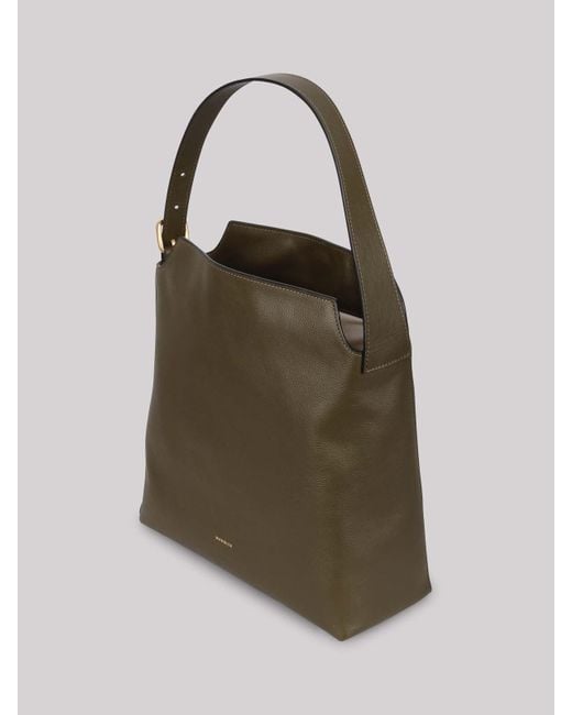 Wandler Green Leather Tote Bag