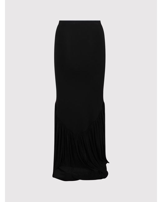 Nina Ricci Black Long High Waisted Skirt