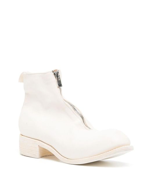 Guidi Natural Horse Leather Ankle Boots