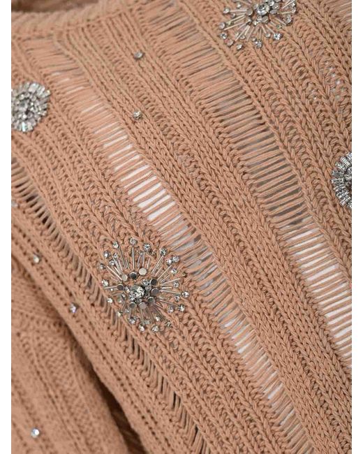 Pinko Pink Perforated Pressure Sweater