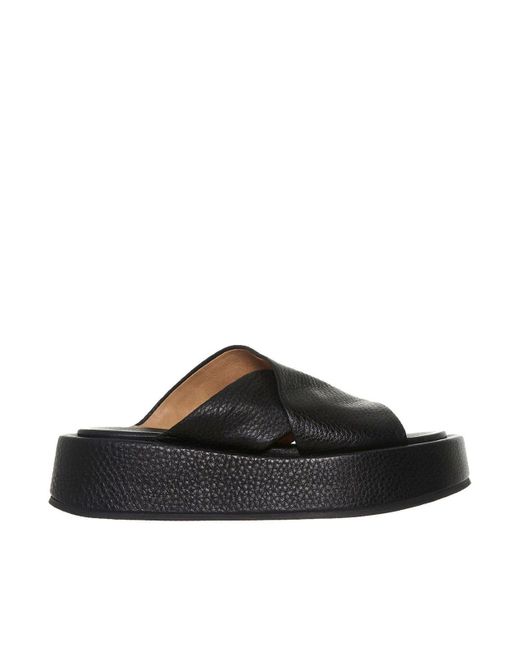 Marsèll Black Platform Sandals In