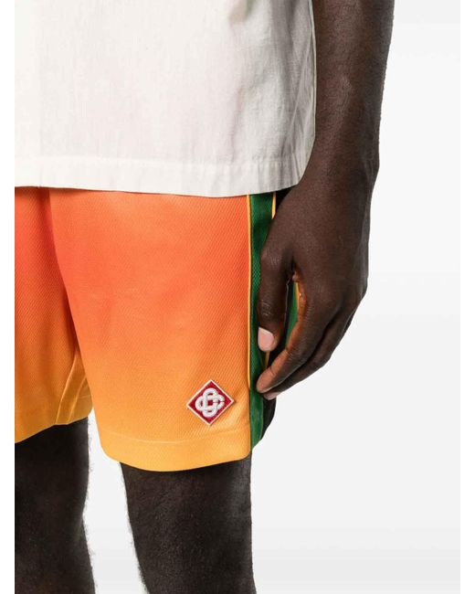 Casablancabrand Orange Gradient Effect Bermuda Shorts for men