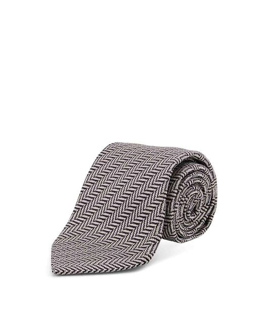 Tom Ford Gray Silk Tie for men