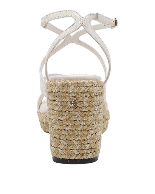 Jimmy Choo White Ayla Wedges