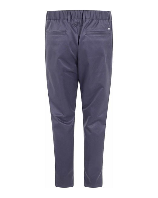 Herno Blue Classic Trousers for men