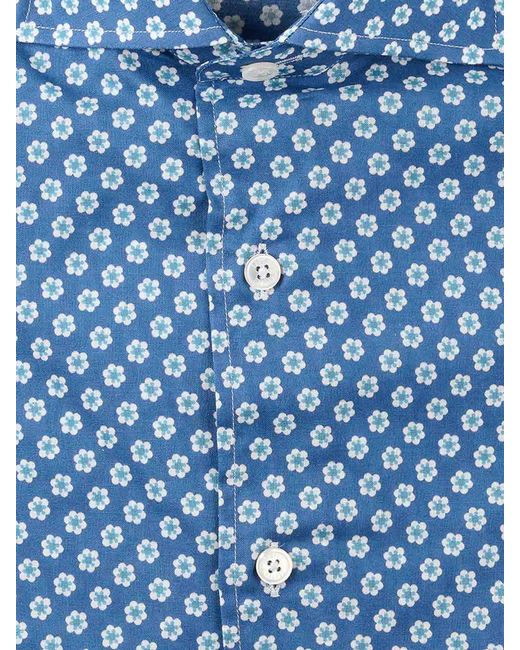 Camicia di Fedeli in Blue da Uomo