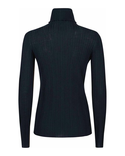 Cividini Brown Two-Tone Wool Turtleneck Sweater