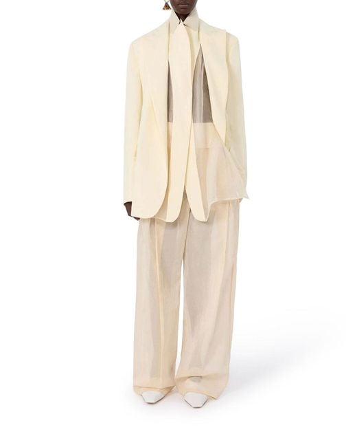 Sportmax Natural Double Collar Blazer