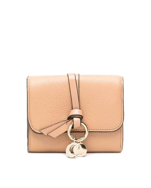 Chloé Natural Small Trifold Wallet