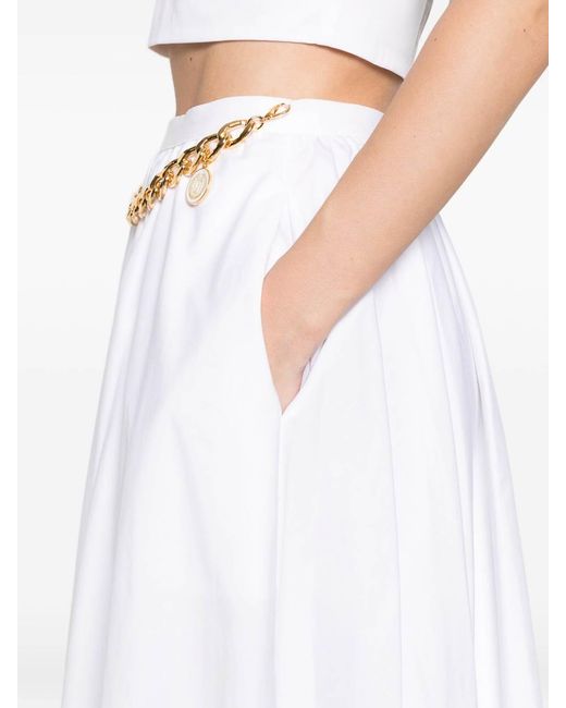 Elisabetta Franchi White Skirt