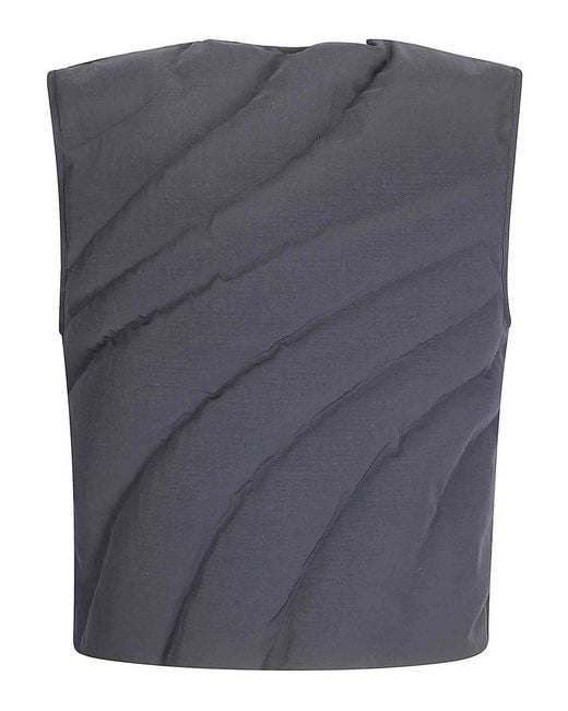 HELIOT EMIL Gray Visus Down Vest for men