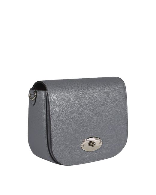Mulberry Gray Calf Leather Clutch