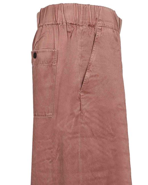 Dries Van Noten Purple Wide Leg Trousers