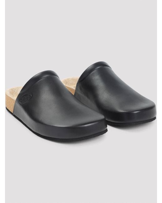 Balenciaga Black School Flat Mules for men
