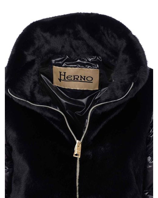 Herno Blue Bomber With Zip Closure