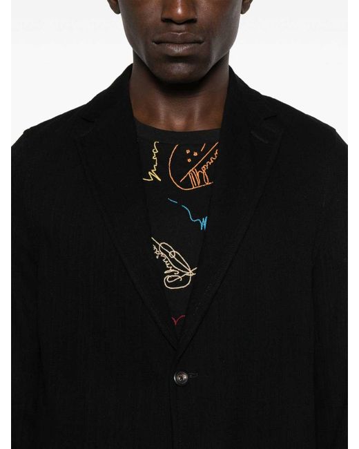 Circolo 1901 Black Cotton Single-Breasted Jacket for men